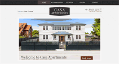 Desktop Screenshot of casaapartments.co.nz